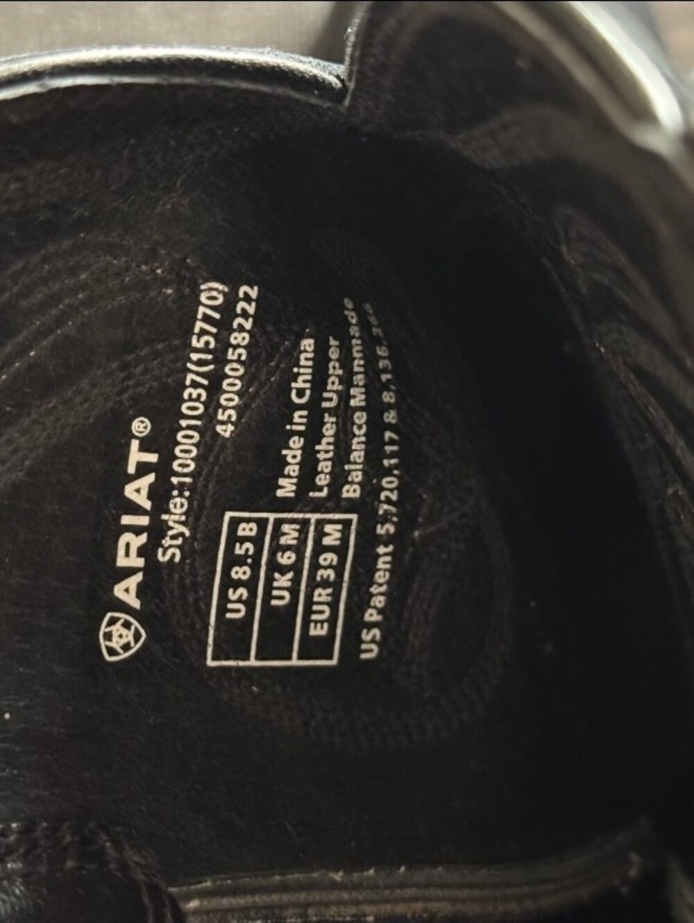 Black Ariat Western Boots - Picture 2 of 3